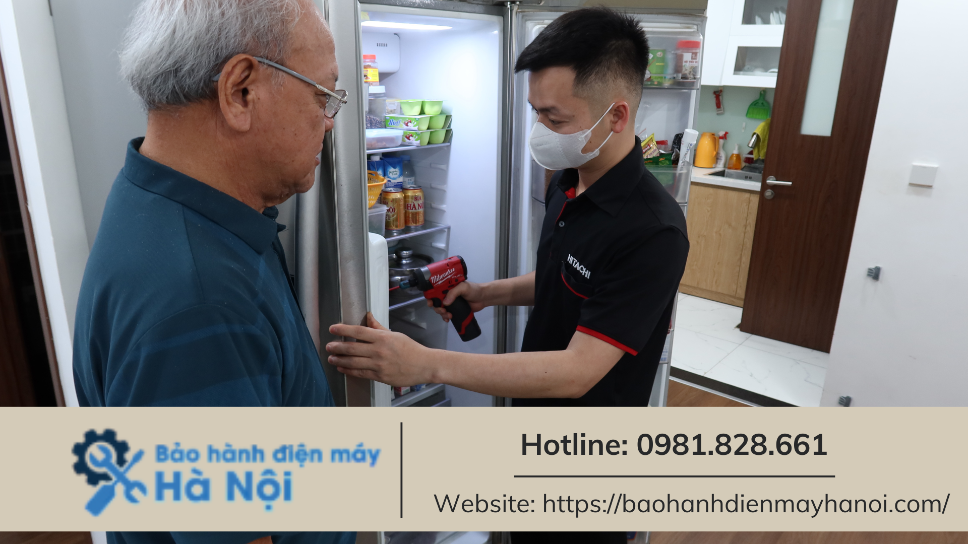 Sửa chữa tủ lạnh Hitachi inverter nháy đèn (4)